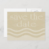 日付を保存パターン（の模様が）ある: waves : 案内ポストカード (正面/裏面)