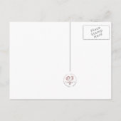 日付を保存パターン（の模様が）ある: waves : 案内ポストカード (裏面)