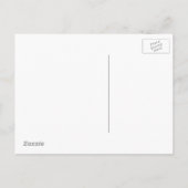 日付を保存ピンクローズイラストレーション 案内ポストカード (裏面)