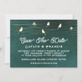 日付を保存フォトウッドランドコテージゴールデンバード 招待状 (正面)