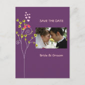 日付を保存フォトポストカード、愛の鳥 案内ポストカード (正面)