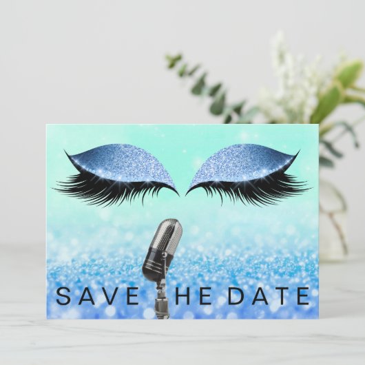 日付を保存マイクグリッターティファニー海目 セーブザデート (スタンド正面)