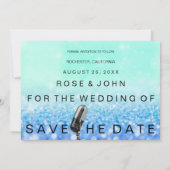 日付を保存マイクグリッターティファニー海目 セーブザデート (裏面)