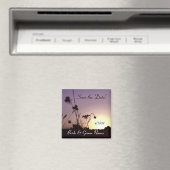 日付を保存ワイルドフラワーサンセットマグネット マグネット (インサイチュ (食洗機))