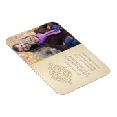 日付を保存ヴィンテージスクロールの写真マグネット マグネット (右側)