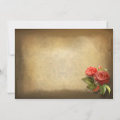 日付を保存ヴィンテージ写真の素朴な招待状 セーブザデート (裏面)