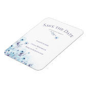 日付を保存淡い色の青Anemone Garden マグネット (左側)