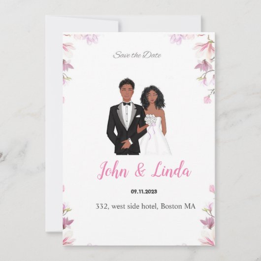 日付を保存結婚しろ、黒い夫婦だ セーブザデート (正面)