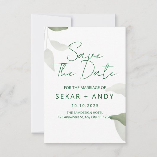 日付を保存結婚する セーブザデート (正面)