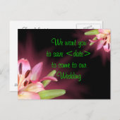 日付を保存 - カスタマイズ 案内ポストカード (正面/裏面)