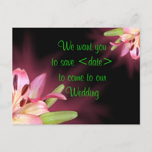 日付を保存 - カスタマイズ 案内ポストカード (正面)