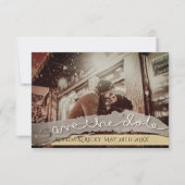 「日付を保存」カスタム写真結婚の日付 セーブザデート (正面)