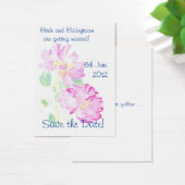 「日付を保存」カード、ロマンチックなピンクのバラ (デスク)