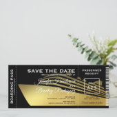 日付を保存！クルーズ船の搭乗券 セーブザデート (スタンド正面)