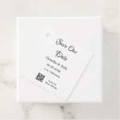 日付を保存 シンプル ミニマル QRコード 詳細をスキャン フェイバータグ (インサイチュ)