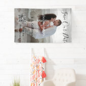 日付を保存 シンプル ミニマル QRコード 詳細をスキャン 横断幕 (インサイチュ)