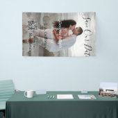 日付を保存 シンプル ミニマル QRコード 詳細をスキャン 横断幕 (トレードショー)