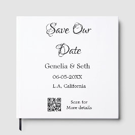 日付を保存 シンプル ミニマル QRコード 詳細 ゲストブック