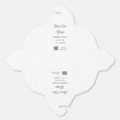 日付を保存 シンプル ミニマル QRコード 詳細 フェイバーボックス (見開き)