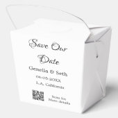 日付を保存 シンプル ミニマル QRコード 詳細 フェイバーボックス (裏面)