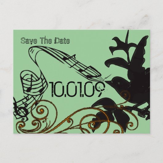 日付を保存 - スワール - - 案内ポストカード (正面)