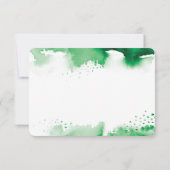 日付を保存(ユダヤ教の)バル・ミツバーモダン星の緑の水色 サンキューカード (裏面)