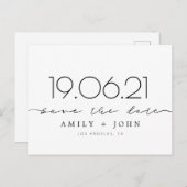 日付を保存 案内ポストカード (正面/裏面)