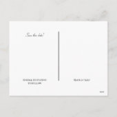 日付を保存、緑クラシック色 シーズンポストカード (裏面)