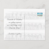 日付を保存 英語の海の小屋 海辺のポストカード 案内ポストカード (裏面)