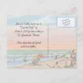 日付を保存 – Ft.ローダーデール 案内ポストカード (裏面)