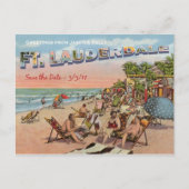 日付を保存 – Ft.ローダーデール 案内ポストカード (正面)