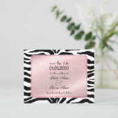 日付を保存, zebra +モノグラム 案内ポストカード (スタンド正面)