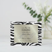 日付を保存, zebra +モノグラム 案内ポストカード (スタンド正面)