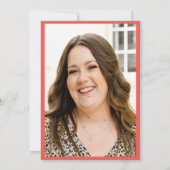 日付を保存Boho Succulentフォト誕生日 招待状 (裏面)