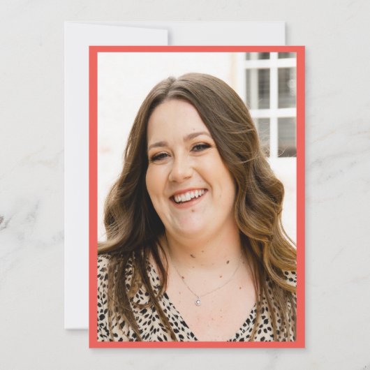 日付を保存Boho Succulentフォト誕生日 招待状 (裏面)