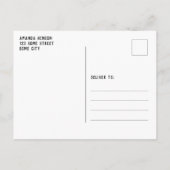 日付を保存Chalkboard少年の写真卒業 案内ポストカード (裏面)