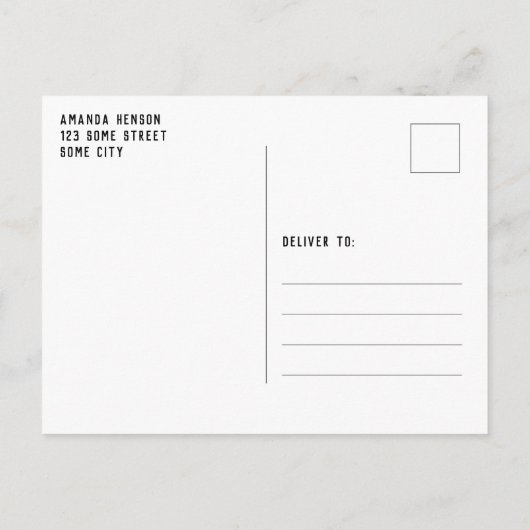 日付を保存Chalkboard少年の写真卒業 案内ポストカード (裏面)