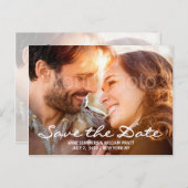 日付を写真パーソナライズされたで両面に保存 案内ポストカード (正面/裏面)