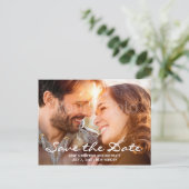 日付を写真パーソナライズされたで両面に保存 案内ポストカード (スタンド正面)