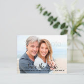 日付を写真パーソナライズされたで両面に保存 案内ポストカード (スタンド正面)