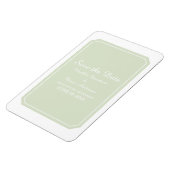 日付を単エレガントに保存する緑 マグネット (左側)