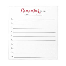 日付を含むリストオーガナイザーを忘れずに実行する ノートパッド