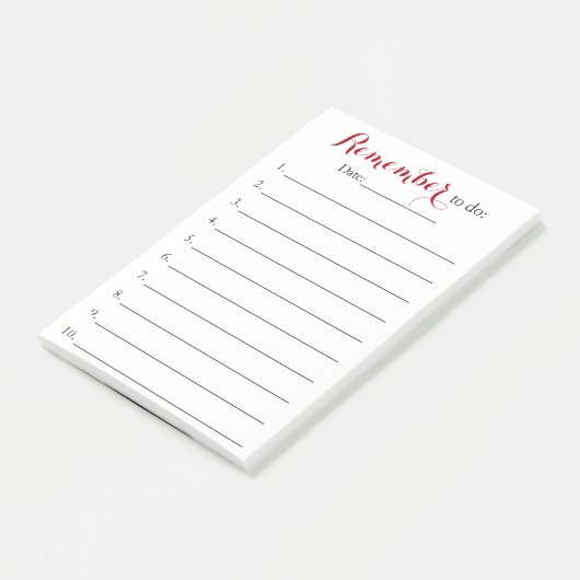 日付を含むリストオーガナイザーを忘れずに実行する ポストイット (アングル)