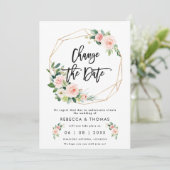 日付を変更するフロール結婚式招待状 招待状 (スタンド正面)