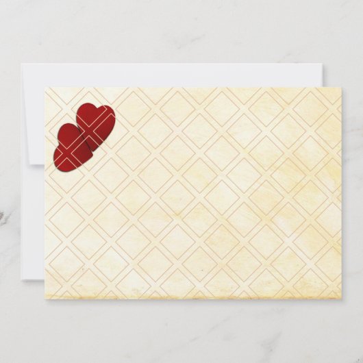 日付を変更する写真のベージュ結婚パーチメントを追加 セーブザデート (裏面)