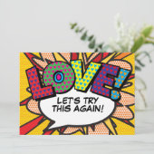 日付を変更する コミック ブック モダン ファン セーブザデート (スタンド正面)