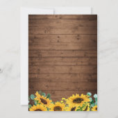 日付を変更する ラスティック サンキライ ストリング ライト 招待状 (裏面)