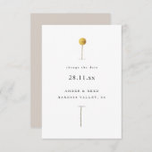 日付を変更 シンプル ミニマル 水彩 フラワーズ (正面/裏面)