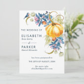 日付を変更 秋の結婚式 案内状 (スタンド正面)