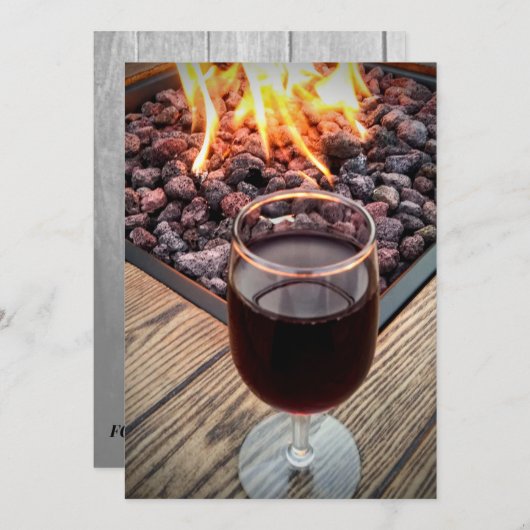 日付を守り、ワイングラス、消防壕、結婚式を挙げる セーブザデート (正面/裏面)